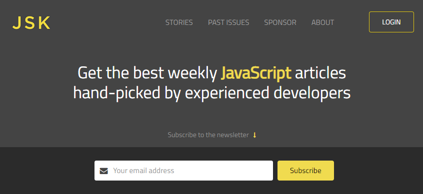 JavaScript newsletters JavaScript Kicks