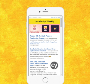 Javascript newsletters JavaScript Weekly